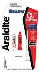 GLUE SELLEYS ARALDITE 5 MINUTE 8ML H/SELL   G21540