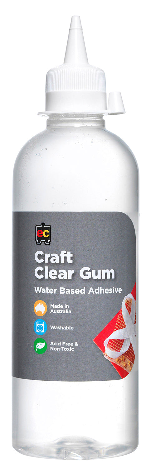 GLUE CRAFT EC CLEAR GUM 500ML WATER BASED   G21553