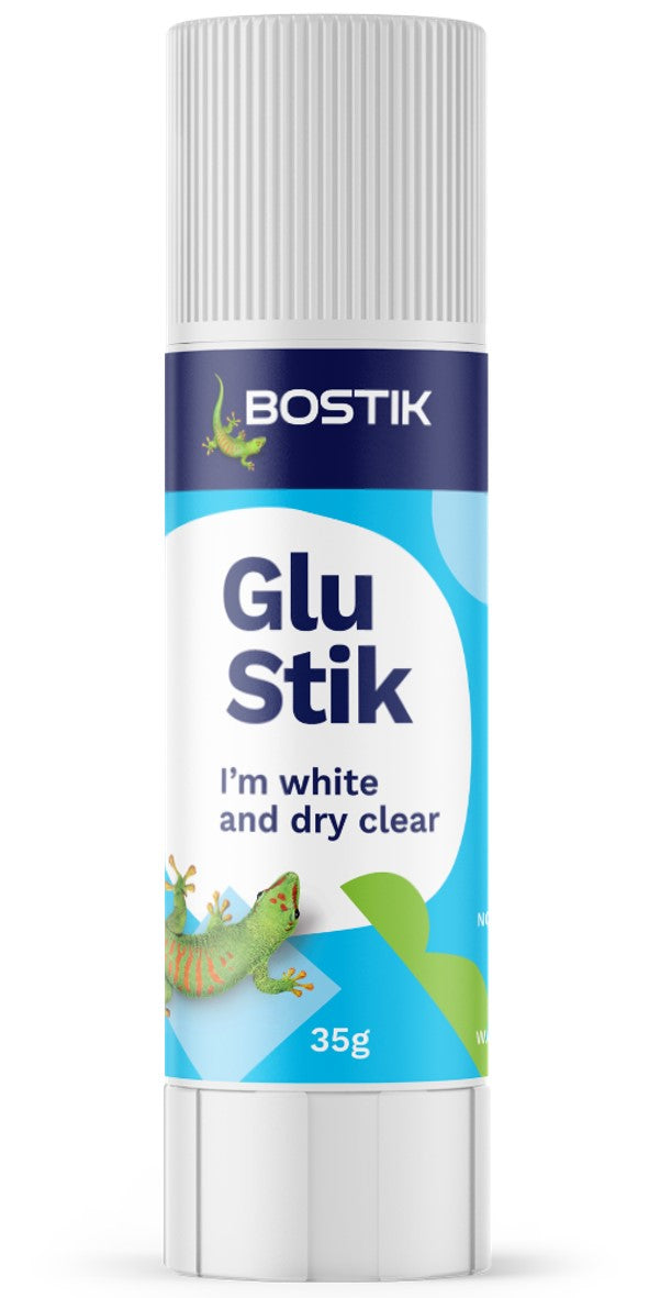 GLUE BOSTIK 35GM GLU STIK CLEAR PK10   G21556