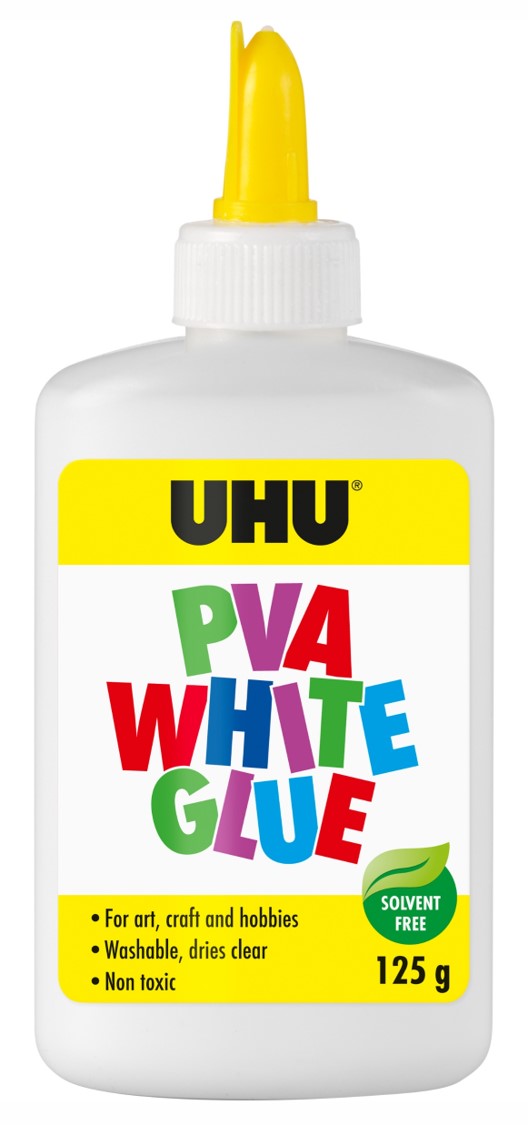 GLUE UHU PVA WHITE 125ML EACH   G21572