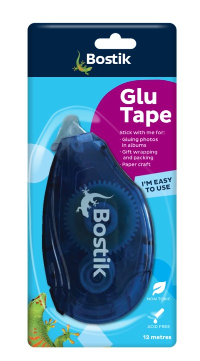 GLUE BOSTIK GLU TAPE 6.4MM X 12M   G21624