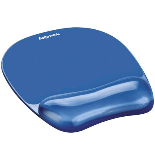 MOUSE PAD/WRIST REST FELLOWES CRYSTAL GEL BLUE   G22645