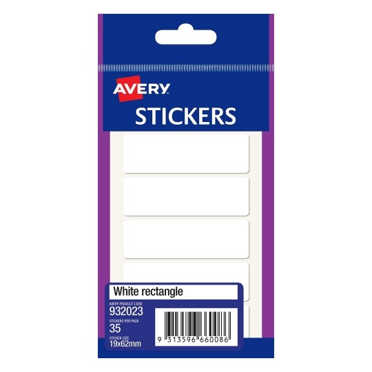 LABEL AVERY F/P 19X62 WHITE 932023   G23023