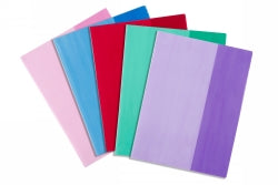 BOOK SLEEVES CONTACT SLIP ON 9X7 ASST TINTS PK5   G23094