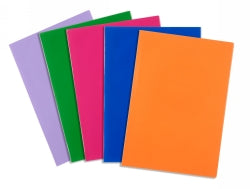 BOOK SLEEVES CONTACT SLIP ON 9X7 SOLID COLOURS PK5   G23098