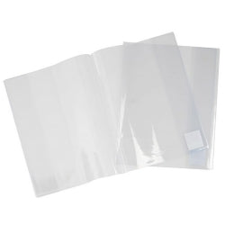 BOOK SLEEVES CONTACT SLIP ON 335X245MM SCRAPBOOK CLEAR PK5   G23117