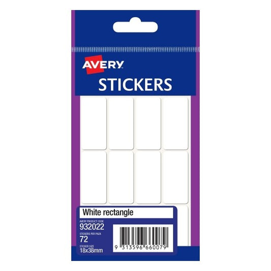 LABEL AVERY F/P 18X38 WHITE 932022   G23256