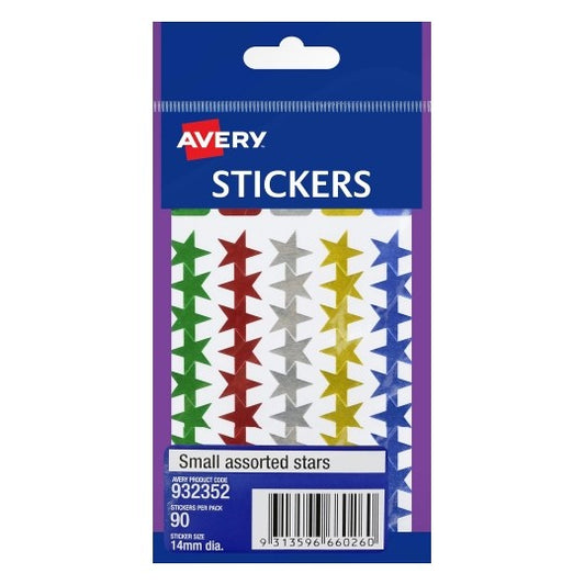 LABEL AVERY F/P STARS MULTI SMALL 932352   G23352