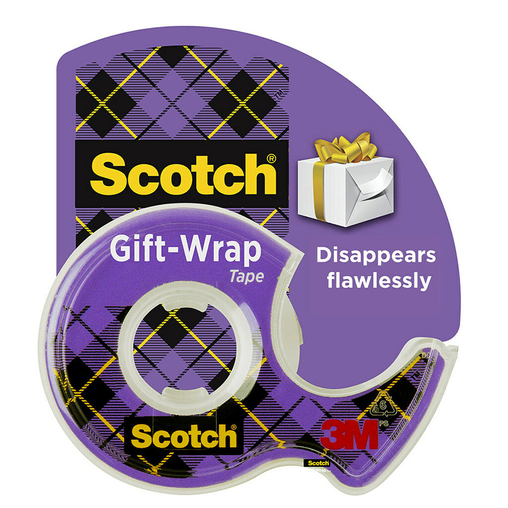 TAPE GIFTWRAP SCOTCH 15 SATIN 19MMX16.5M DISP H/S   G23577