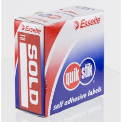 LABEL QUIKSTIK DISP 29X76MM SOLD TO BX160   G24328
