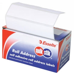 LABEL QUIK STIK DISP 78X48 ROLL ADDRESS   G24363
