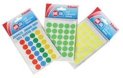 LABEL QUIK STIK F/P 14MM MULTI DOT   G24374