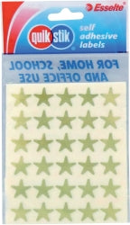LABEL QUIK STIK F/P STARS GOLD   G24398