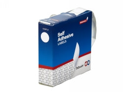 LABEL QUIK STIK DISP 19MM WHITE DOT   G24427