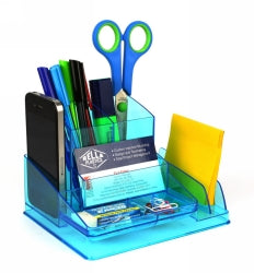 DESK ORGANISER ITALPLAST NEON BLUE   G24697