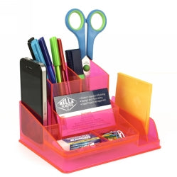 DESK ORGANISER ITALPLAST NEON RED   G24699