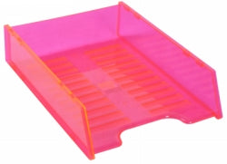 DOCUMENT TRAY ITALPLAST MULTIFIT NEON RED   G24728