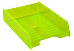 DOCUMENT TRAY ITALPLAST MULTIFIT NEON YELLOW   G24729