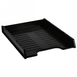 DOCUMENT TRAY ITALPLAST A4 SLIMLINE MULTI FIT BLACK   G24761