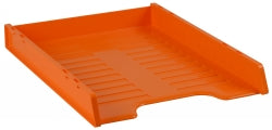 DOCUMENT TRAY ITALPLAST A4 SLIMLINE MULTI FIT MANDARIN   G24765