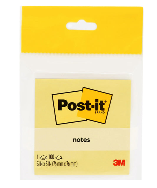 NOTES POST-IT 654-1CY 76X76MM YELLOW   G25399