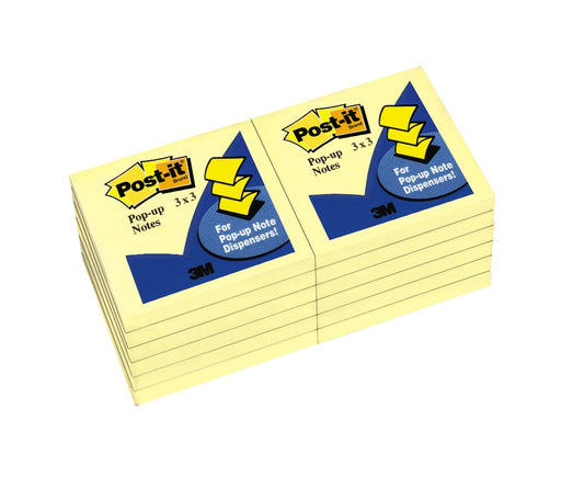 NOTES POST-IT POP UP REFILL 76X76MM R330-YW YELLOW   G25404