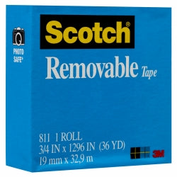 TAPE REMOVABLE SCOTCH 811 19MMX33M   G25912