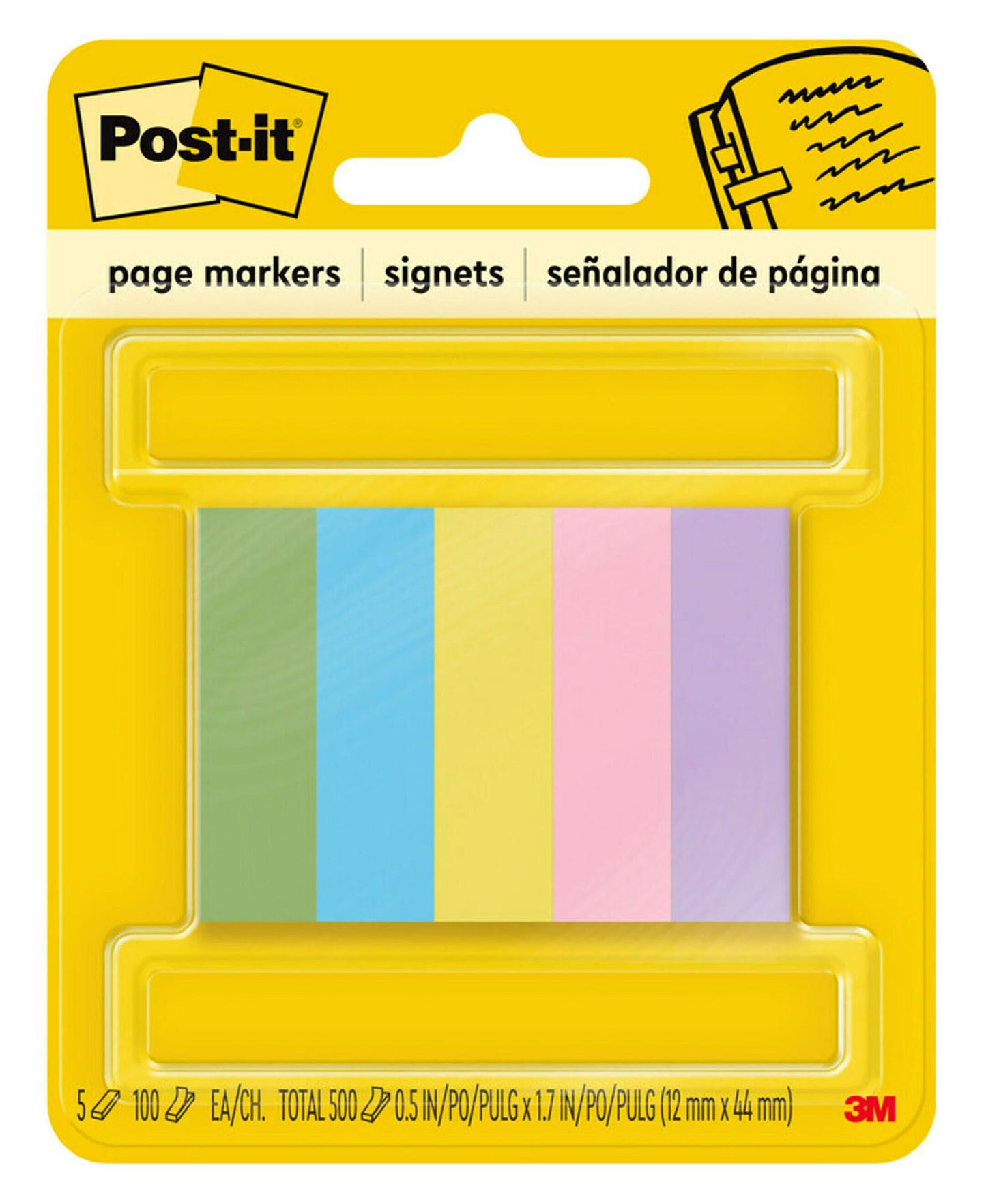 PAGE MARKERS POST-IT 670-5AU JAIPUR ULTRA WIDE   G25921