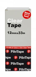 TAPE CLEAR PILOTAPE 12MMX33M BX12   G26003