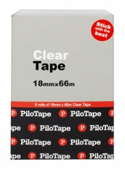 TAPE CLEAR PILOTAPE 18MMX66M BX8   G26006