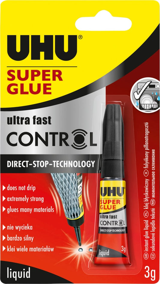 GLUE UHU SUPER GLUE 3ML BX12   G26031