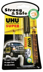 GLUE UHU SUPER STRONG & SAFE 7G   G26046