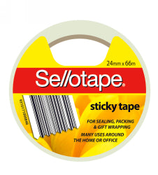 TAPE STICKY SELLOTAPE 24MMX66M   G26052