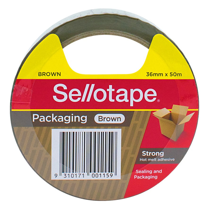 TAPE PACKAGING SELLO 36MMX50M BROWN   G26080