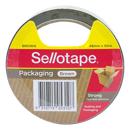 TAPE PACKAGING SELLO 48MMX50M BROWN   G26088