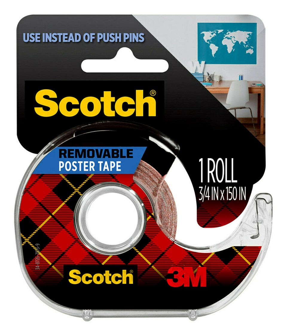 TAPE POSTER SCOTCH 109 19MMX3.8M REMOVABLE ON DISPENSER   G26097