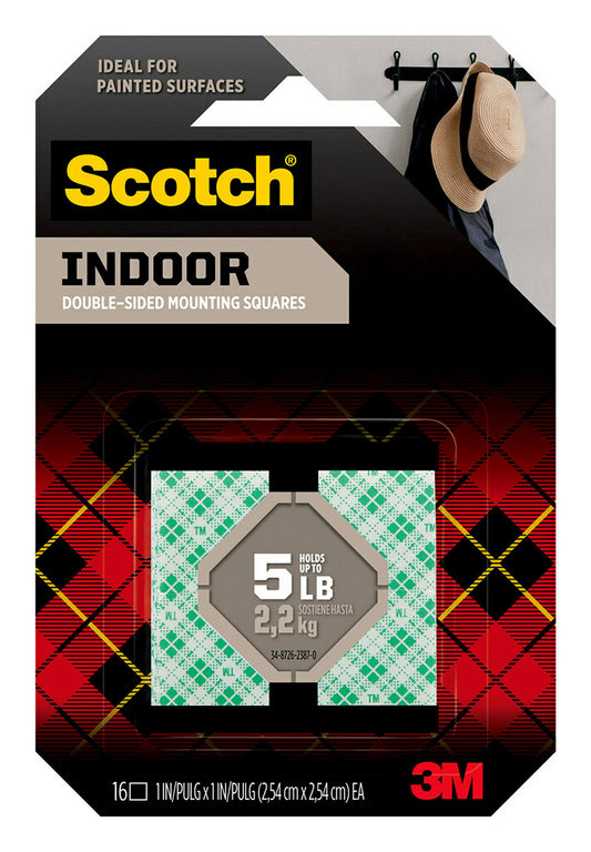 TAPE MOUNTING SQUARES SCOTCH 111 PERMANENT PK16   G26104