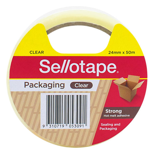 TAPE PACKAGING SELLO 24MMX50M CLEAR   G26147