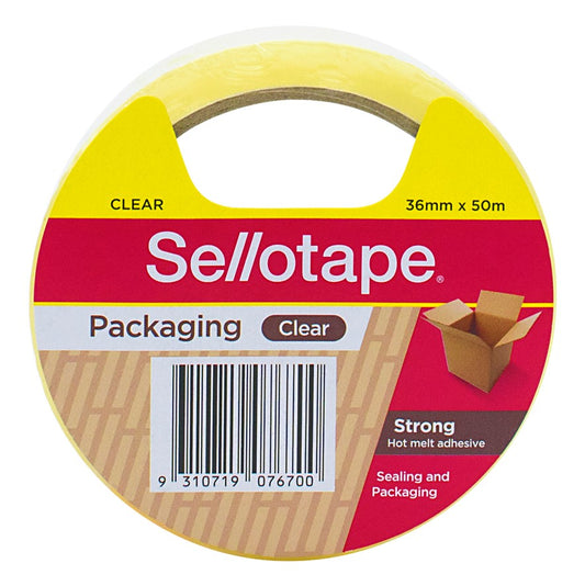 TAPE PACKAGING SELLO 36MMX50M CLEAR   G26149