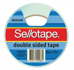 TAPE DOUBLE SIDED SELLO NO.404 18MMX33M   G26159