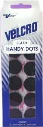 TAPE VELCRO HOOK & LOOP HANDY DOTS BLACK H/SELL   G26179