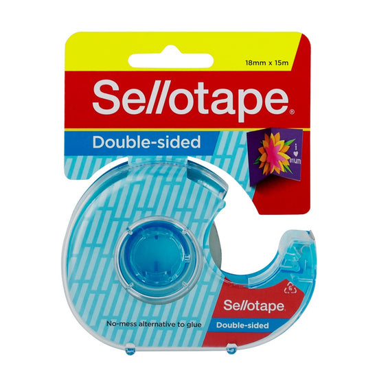 TAPE DOUBLE SIDED SELLO 18MMX15M ON DISP H/SELL   G26193