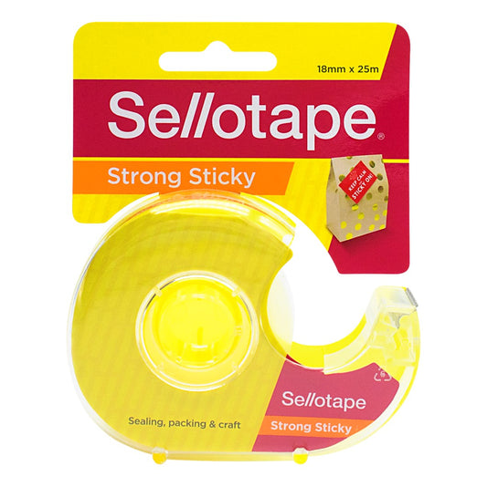 TAPE CLEAR SELLOTAPE ON DISPENSER 18MMX25M   G26205