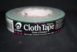 SP- TAPE CLOTH WOTAN OLYMPIC 25MMX25M GREEN  Special Order Only G26331