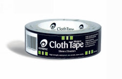 TAPE CLOTH WOTAN OLYMPIC 38MMX25M BLACK   G26335