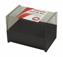 SYSTEM CARD BOX SWS ESSELTE 152X102MM (6X4) BLACK   G26568