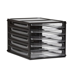 FILING DRAWERS ESSELTE BLACK FRAME 5 DRAWERS   G27787