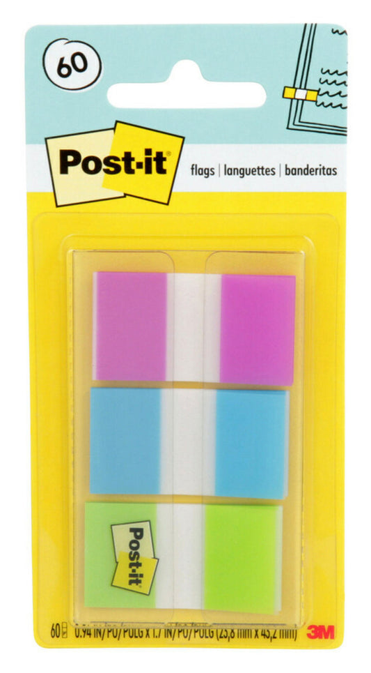 FLAGS POST-IT 680-PBG PURP/BLU/GRN 60 FLAGS   G28716