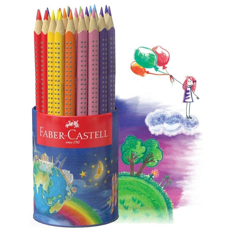 PENCIL COLOURED FABER-CASTELL JUNIOR GRIP TRIANGULAR PK50 (MULTIPLE ORDER REQ 4)  G30076