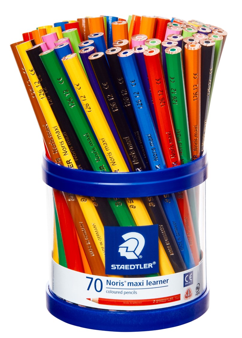 PENCIL COLOURED STAEDTLER NORIS MAXI LEARNER CUP 70   G30207